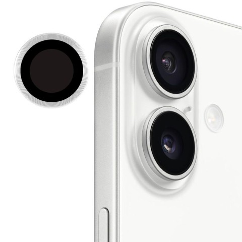 Захисне скло Metal Classic на камеру (у упак.) для Apple iPhone 17 (6.3") Срібний / Silver