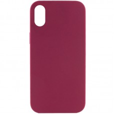 Чохол Silicone Case Full Protective (AA) NO LOGO для Apple iPhone XR (6.1") Бордовий / Maroon