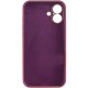 Чохол Silicone Case Full Camera Protective (AA) для Apple iPhone 17 (6.3") Бордовий / Plum