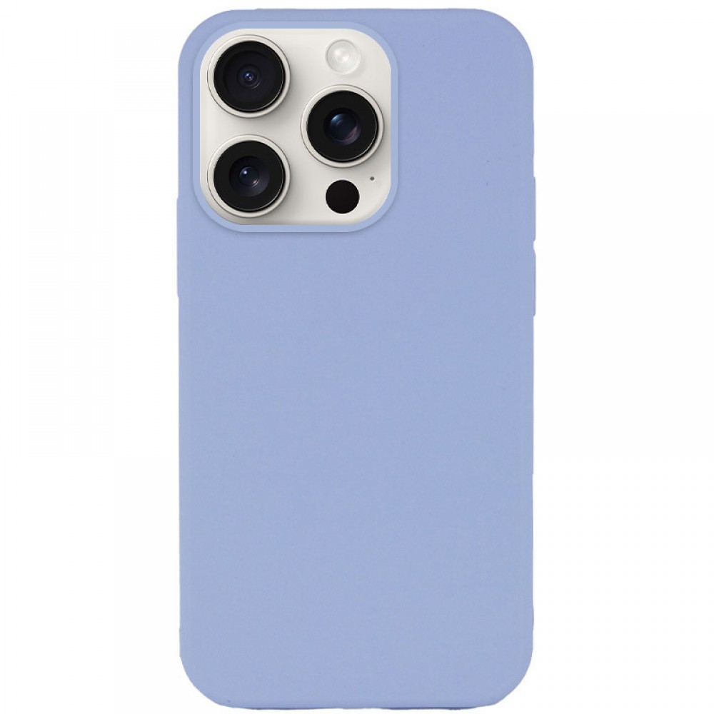 Чохол Silicone Case Full Protective (AA) NO LOGO для Apple iPhone 13 Pro Max (6.7") Блакитний / Lilac Blue