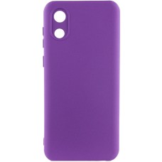 Чохол Silicone Cover Lakshmi Full Camera (A) для Samsung Galaxy A03 Core Фіолетовий / Purple