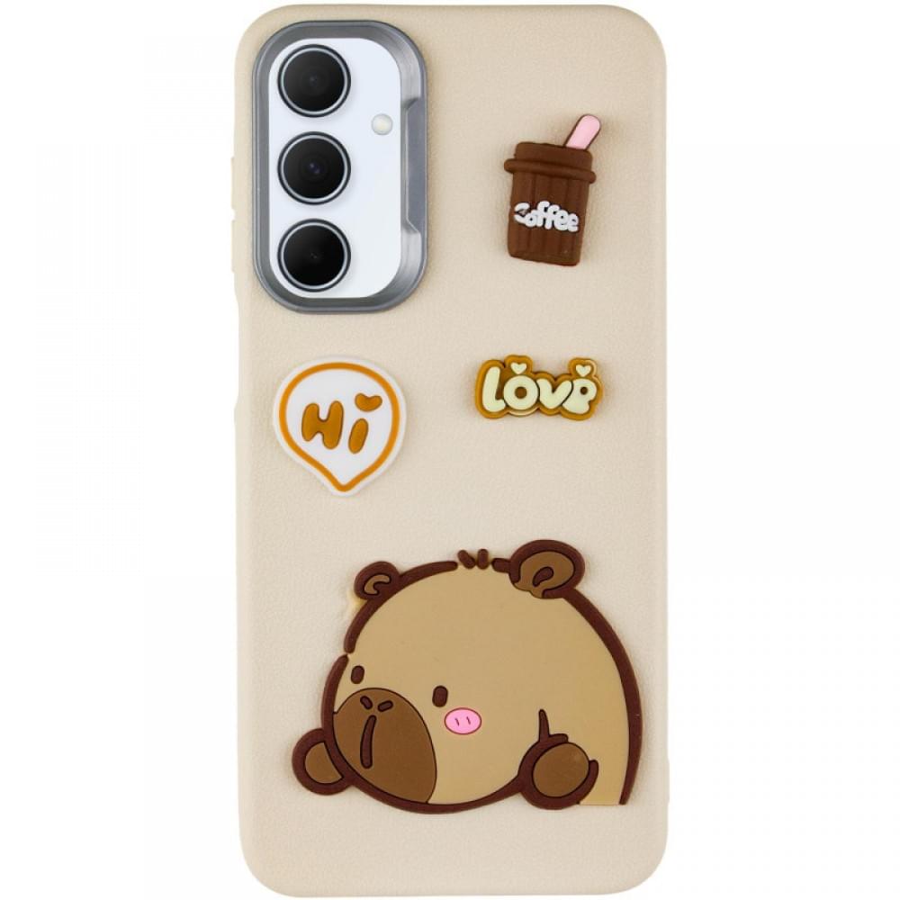 Чохол TPU Leather Toys для Samsung Galaxy A16 4G/5G Capybara / Sand