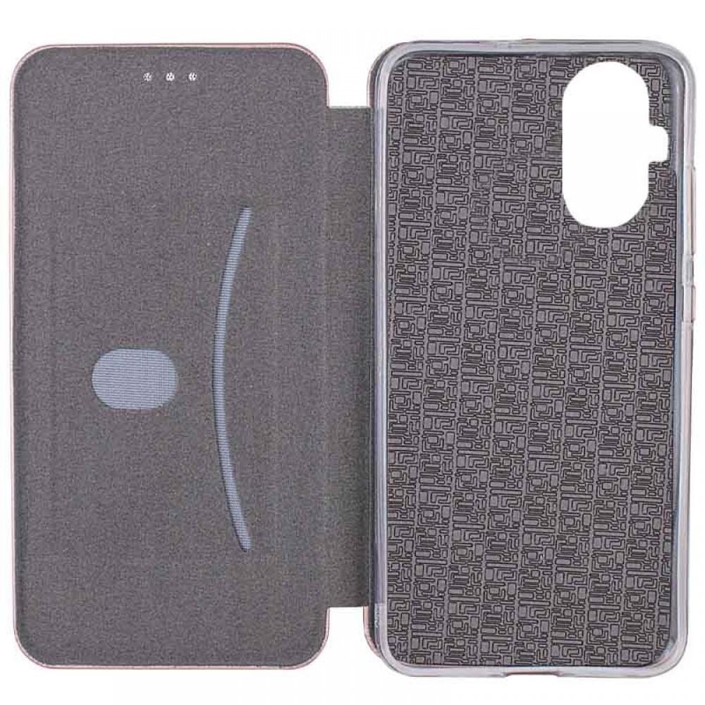 Шкіряний чохол-книжка Classy для Realme C55 Rose Gold