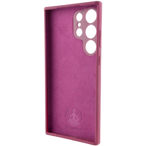 Чохол Silicone Cover Lakshmi Full Camera (AAA) для Samsung Galaxy S23 Ultra Бордовий / Plum