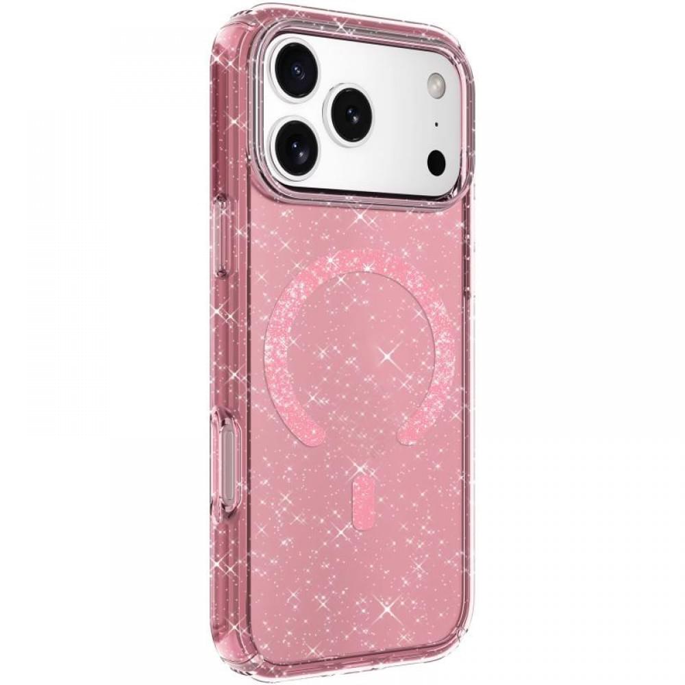 Чохол TPU Eclipse Sparkle (MagFit) для Apple iPhone 17 Pro (6.3") Pink