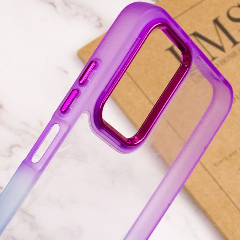 Чохол TPU+PC Fresh sip series для Realme C67 4G Синій / Фіолетовий