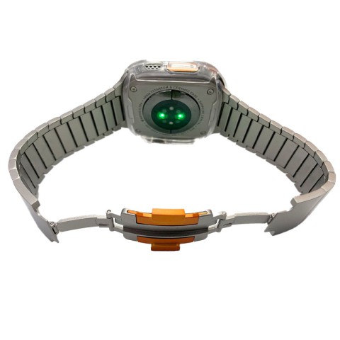 Ремінець Steel для Apple Watch 42(ser.1-3)/44/45/46/49mm (140-190mm) Silver