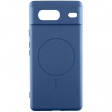 Чохол Silicone Cover Lakshmi Full Camera (AA) with MagFit для Google Pixel 7 Синій / Navy blue