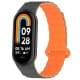 Ремінець Dual-color Magnetic для Xiaomi Mi Band 9/8/10 Gray / Orange