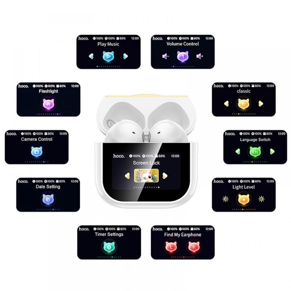 Бездротові TWS навушники Hoco EW89 Kissa White