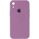 Чохол Silicone Case Square Full Camera Protective (AA) для Apple iPhone XR (6.1") Ліловий / Lilac Pride
