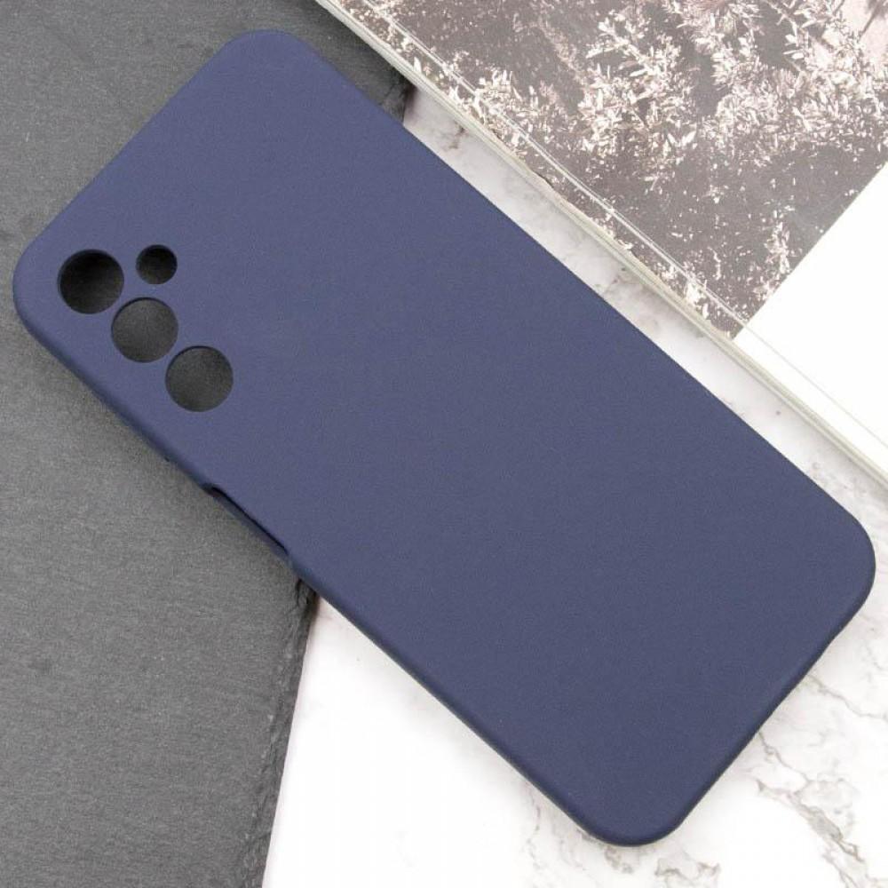 Чохол TPU GETMAN Liquid Silk Full Camera для Samsung Galaxy M34 5G Синій / Midnight Blue