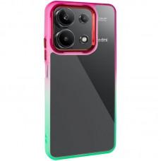 Чохол TPU+PC Fresh sip series для Xiaomi Redmi Note 13 4G Салатовий / Рожевий
