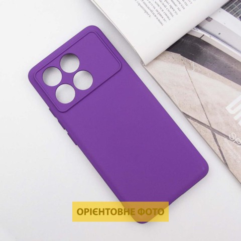 Чохол TPU GETMAN Liquid Silk Full Camera для Xiaomi Poco X6 / Note 13 Pro 5G Фіолетовий / Purple