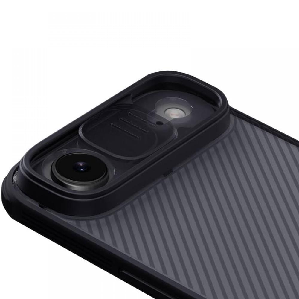 Карбонова накладка Nillkin CamShield Pro для Apple iPhone 17 Air (6.5") Transparent black