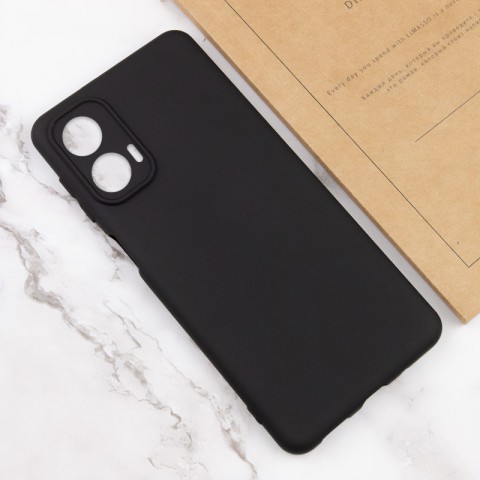 Чохол Silicone Cover Lakshmi Full Camera (AA) для Motorola Moto G24 Чорний / Black