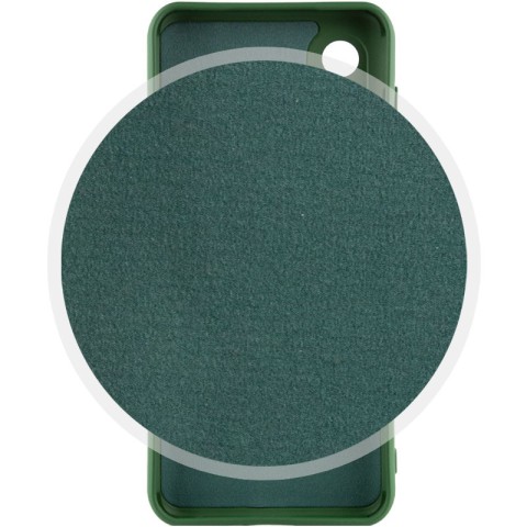 Чохол TPU GETMAN Liquid Silk Full Camera для Samsung Galaxy S22 Ultra Зелений / Dark green