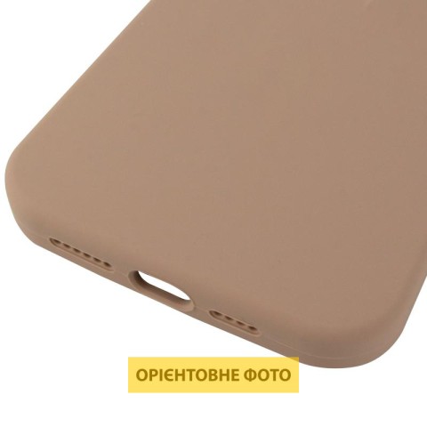 Чохол Silicone Case (AA) Logo with MagSafe для Apple iPhone 16 Pro Max (6.9") Бежевий / Desert Gold