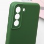 Чохол Silicone Cover Lakshmi Full Camera (AA) для Samsung Galaxy S21 FE Зелений / Dark green