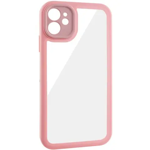 TPU чехол Transparent + Colour 1,5mm для Apple iPhone 12 (6.1")