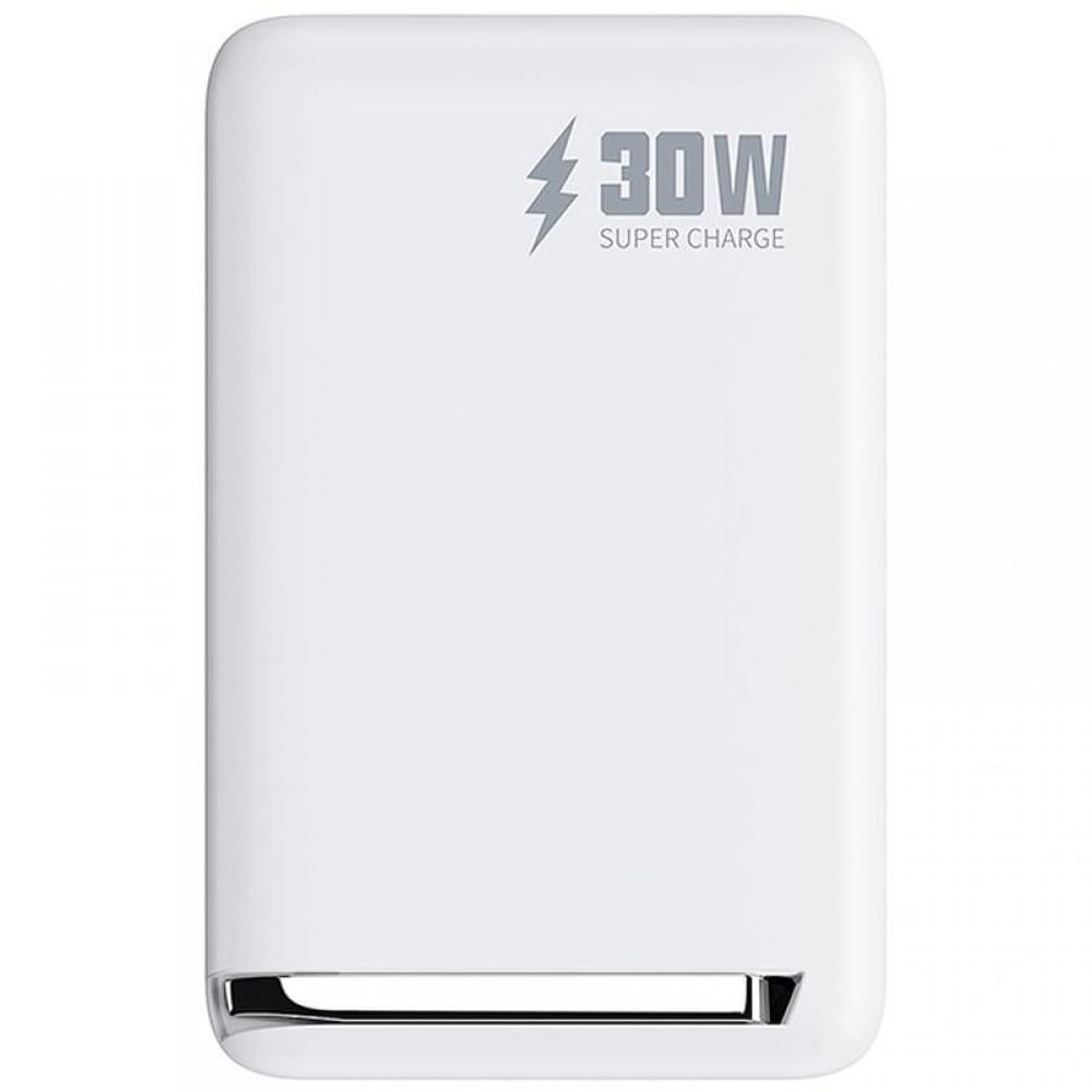Портативний ЗП Power Bank WIWU Wi-P031 Magnetic з БЗП Qi2 30W 10000 mAh White