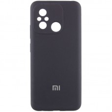 Чохол Silicone Cover Lakshmi Full Camera (AA) with logo для Xiaomi Redmi 12C / Poco C55 Чорний / Black