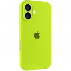 Чохол Silicone Case Full Camera Protective (AA) для Apple iPhone 16 (6.1") Кислотно-зелений / Acid Green