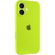 Чохол Silicone Case Full Camera Protective (AA) для Apple iPhone 16 (6.1") Кислотно-зелений / Acid Green