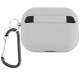 Силиконовый футляр с микрофиброй для наушников Airpods Pro