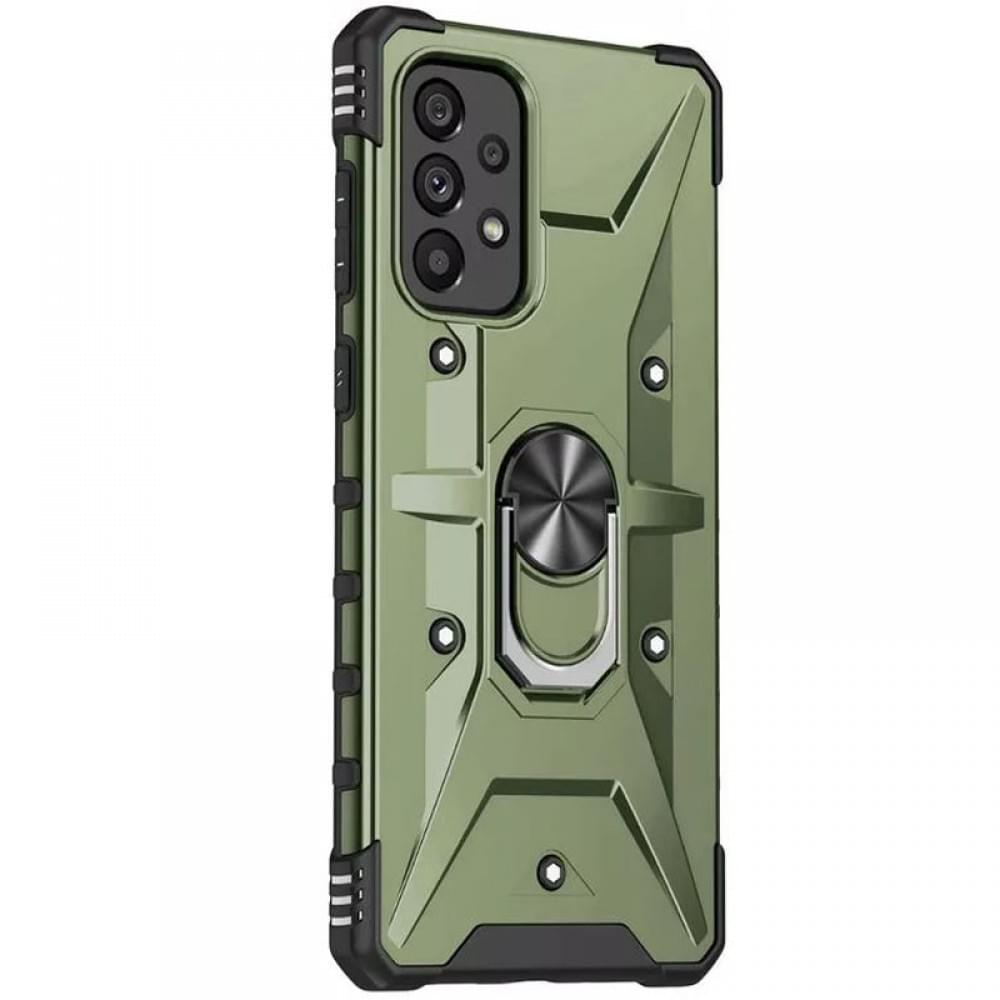 Ударостійкий чохол Pathfinder Ring для Samsung Galaxy A73 5G Зелений / Army Green