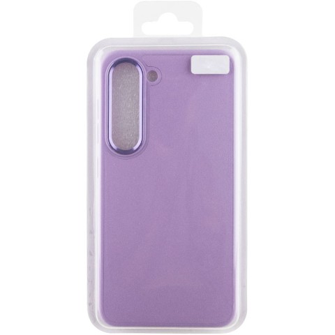 Шкіряний чохол Bonbon Leather Metal Style для Samsung Galaxy S23 Бузковий / Dasheen