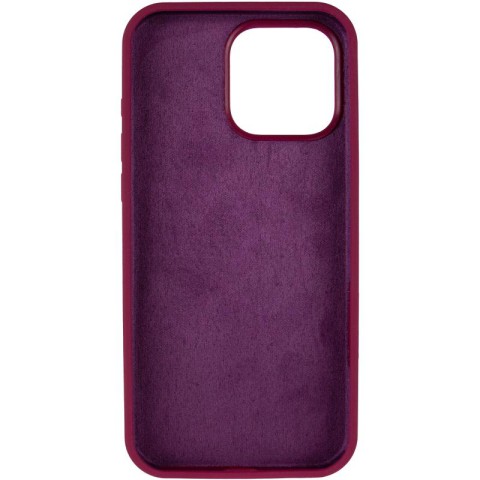 Чохол Silicone Case Full Protective (AA) для Apple iPhone 13 Pro (6.1") Бордовий / Maroon