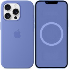 Чохол Silicone case (AAA) with Magsafe and Animation для Apple iPhone 16 Pro Max (6.9") Periwinkle