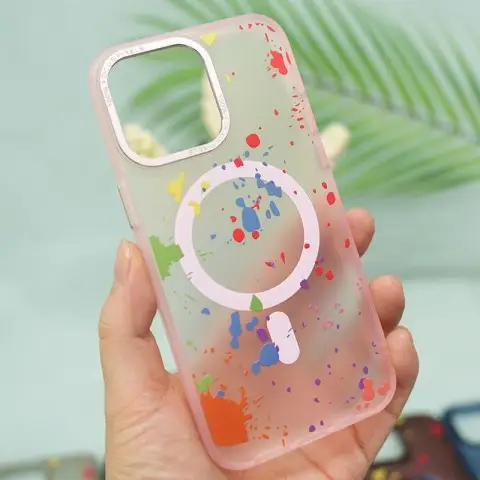 Чохол TPU+PC Flush with MagSafe для Apple iPhone 11 (6.1") Baby pink