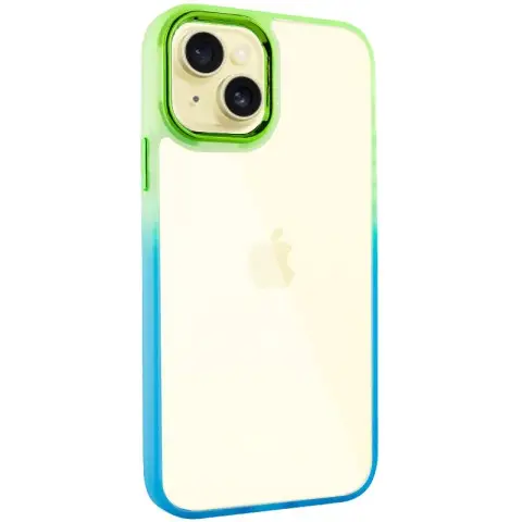 Чохол TPU+PC Fresh sip series для Apple iPhone 14 Plus (6.7") Бірюзовий / Лимонний