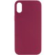 Чохол Silicone Case Full Protective (AA) NO LOGO для Apple iPhone XR (6.1") Бордовий / Maroon