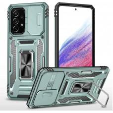 Ударостійкий чохол Camshield Army Ring для Samsung Galaxy A33 5G Зелений / Light Green