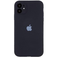 Чохол Silicone Case Full Camera Protective (AA) для Apple iPhone 12 (6.1") Чорний / Black