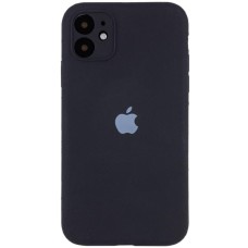 Чохол Silicone Case Full Camera Protective (AA) для Apple iPhone 12 (6.1") Чорний / Black