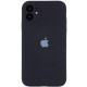 Чохол Silicone Case Full Camera Protective (AA) для Apple iPhone 12 (6.1") Чорний / Black