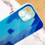 Чохол TPU+Glass Impasto abstract для Apple iPhone 12 Pro (6.1") Blue