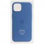 Чохол Silicone case (AAA) full with Magsafe and Animation для Apple iPhone 13 (6.1") Синій / Blue Jay