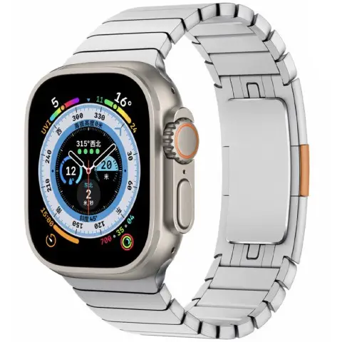 Ремінець Steel для Apple Watch 42(ser.1-3)/44/45/46/49mm (140-190mm) Silver