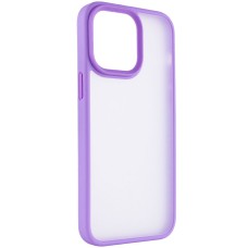 TPU+PC чохол Metal Buttons для Apple iPhone 13 Pro (6.1") Бузковий