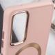 TPU чохол Bonbon Metal Style with MagSafe для Samsung Galaxy S24 Рожевий / Light Pink