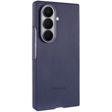Шкіряний чохол Leather Case (AAA) для Samsung Galaxy Z Fold7 Navy