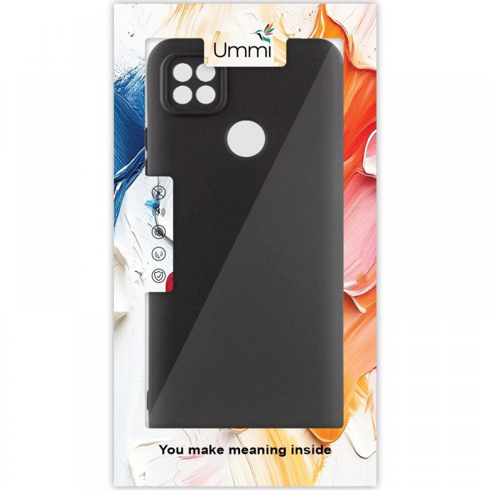 Чохол Silicone Cover Ummi Lakshmi Full Camera (AA) для Xiaomi Redmi 10A / 9C Чорний / Black
