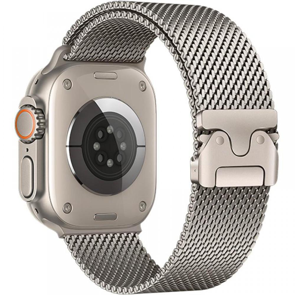 Ремінець Hoco WA33 Original series umbrella buckle Milanese steel strap для Apple watch 44/45/46/49mm Original Color