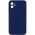 Silicone Case Square Full Camera Protective (AA) NOLOGO для Apple iPhone 11 (6.1") Темно-синій / Midnight blue