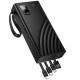 Портативний ЗП Power Bank Hoco J155 Shine 22.5W+PD20W with 4 cables 20000 mAh Black
